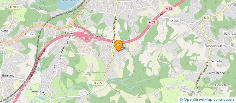 localisation de l'entreprise COTE BASQUE AUTOMATISMES à ARBONNE