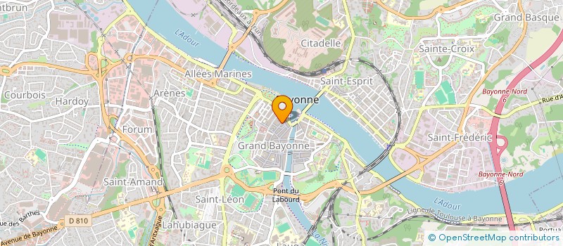 localisation de l'entreprise COTE BASQUE IMMOBILIER à BAYONNE
