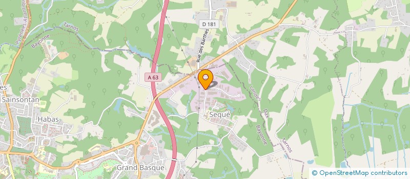 localisation de l'entreprise COTE BASQUE LOISIRS à BAYONNE