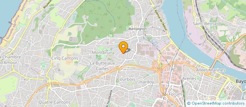 localisation de l'entreprise COTE BASQUE PROTHESES à ANGLET