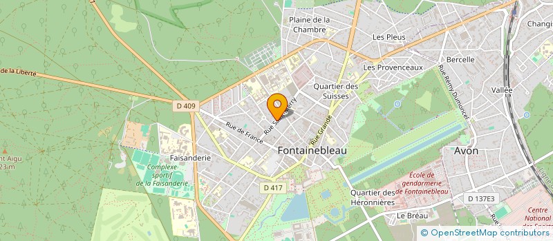 localisation de l'entreprise COTE BLANC à FONTAINEBLEAU