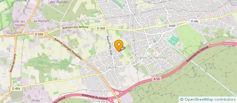 localisation de l'entreprise COTE BLEUE EVENEMENTS  GIGNAC-LA-NERTHE