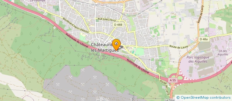 localisation de l'entreprise COTE BLEUE PLAISANCE  CHATEAUNEUF-LES-MARTIGUES