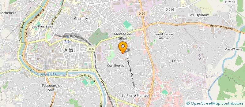 localisation de l'entreprise COTE BUREAU à ALES
