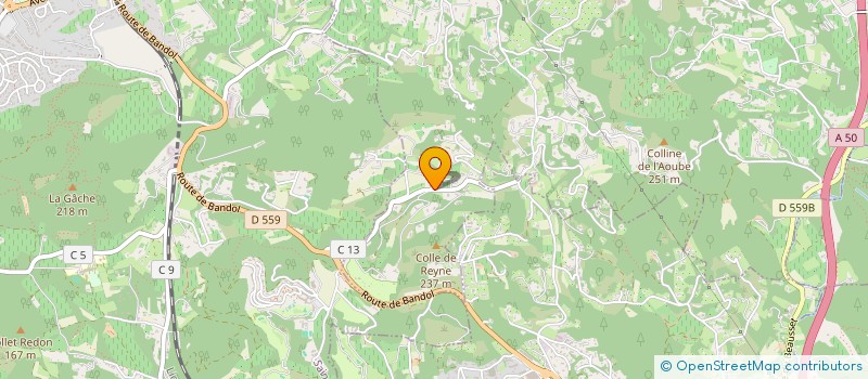 localisation de l'entreprise COTE CADIERE  LA CADIERE-D'AZUR