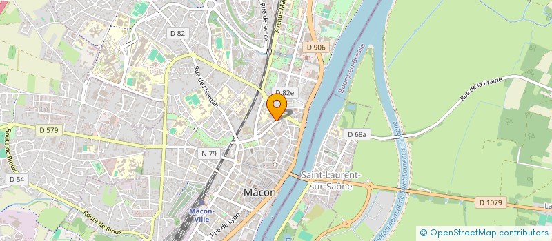 localisation de l'entreprise COTE CANAL à MACON
