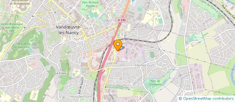 localisation de l'entreprise COTE CHALEUR  VANDUVRE-LES-NANCY