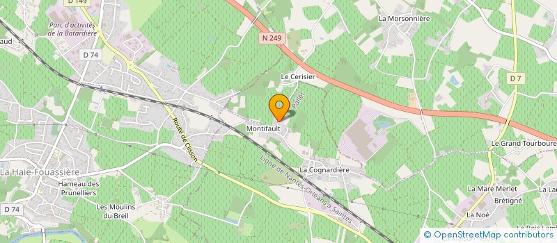 localisation de l'entreprise COTE CHATEAU CHATEAUX DE PRESTIGE DU VIGNOBLE NANTAIS  LA CHAPELLE-HEULIN