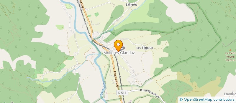 localisation de l'entreprise COTE CHAUDE  SOLAURE EN DIOIS