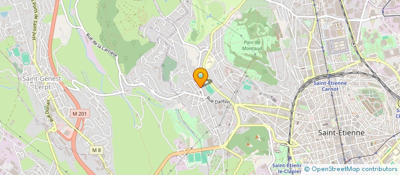 localisation de l'entreprise COTE CHAUDE SPORTIF à SAINT-ETIENNE