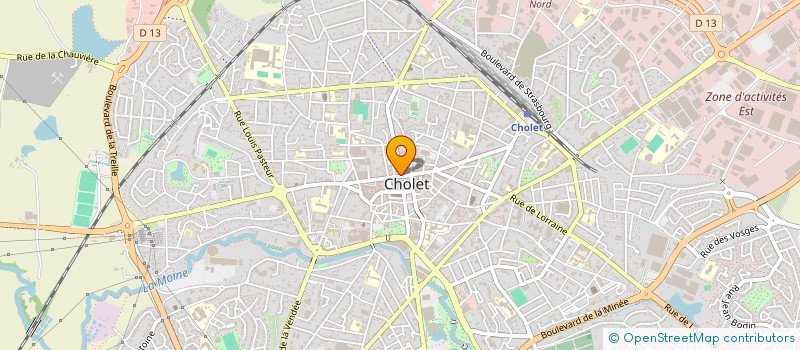 localisation de l'entreprise COTE CHOLET IMMOBILIER à CHOLET