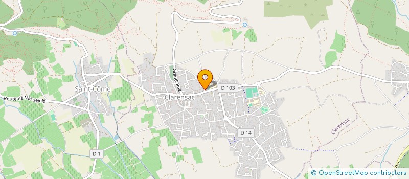 localisation de l'entreprise COTE CLA  CLARENSAC