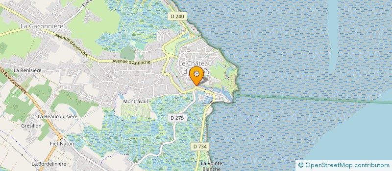 localisation de l'entreprise COTE & CLAIRES à LE CHATEAU-D'OLERON