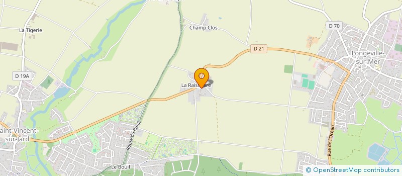 localisation de l'entreprise COTE & CLES  LONGEVILLE-SUR-MER