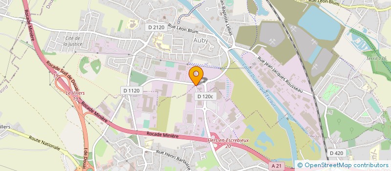 localisation de l'entreprise COTE CLOTURE à FLERS-EN-ESCREBIEUX