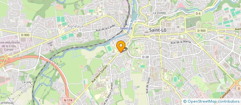 localisation de l'entreprise COTE COMM'  SAINT-LO