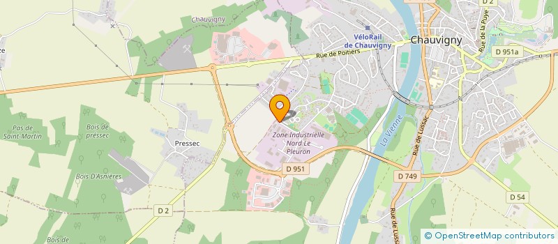 localisation de l'entreprise COTE CONSTRUCTION  CHAUVIGNY