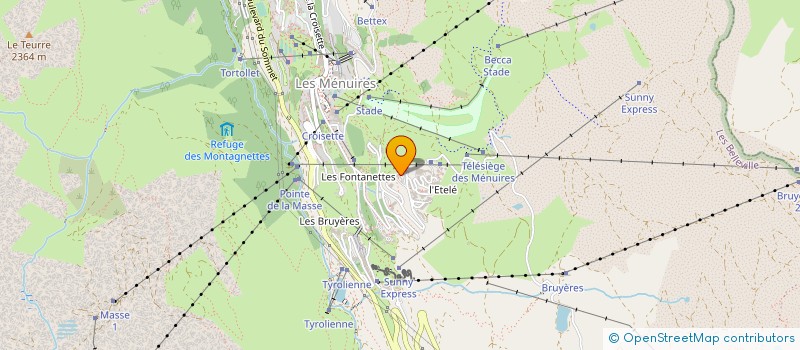 localisation de l'entreprise COTE CORDES à LES BELLEVILLE