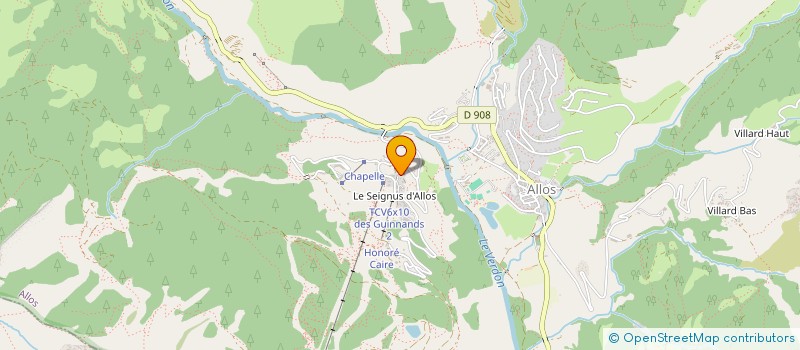 localisation de l'entreprise COTE CORSE à ALLOS