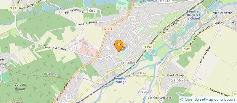 localisation de l'entreprise COTE COUPE  BREUILLET