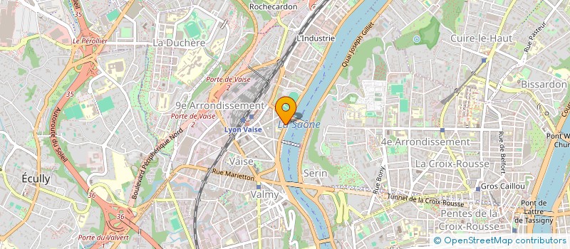 localisation de l'entreprise COTE COUR  LYON