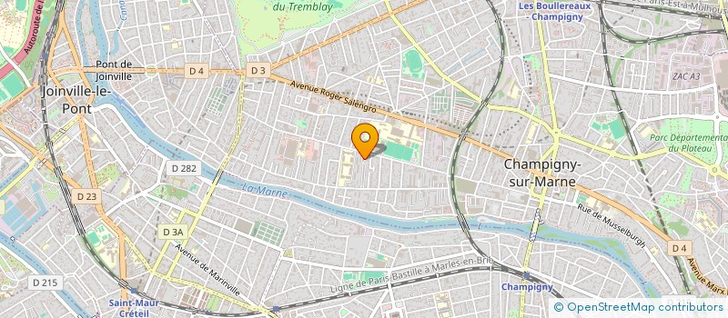 localisation de l'entreprise COTE COUR à CHAMPIGNY-SUR-MARNE