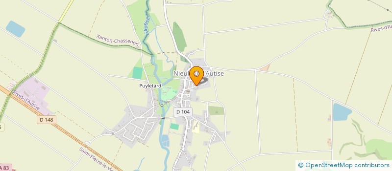 localisation de l'entreprise COTE COUR  RIVES-D'AUTISE