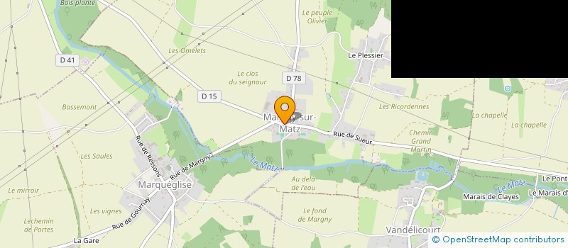 localisation de l'entreprise COTE COUR  MARGNY-SUR-MATZ