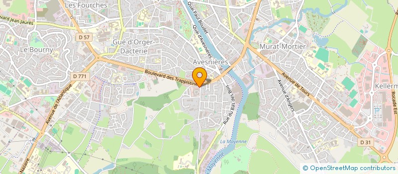 localisation de l'entreprise COTE COUR à LAVAL