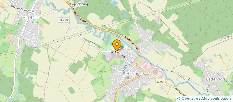 localisation de l'entreprise COTE COUR  HIRSINGUE