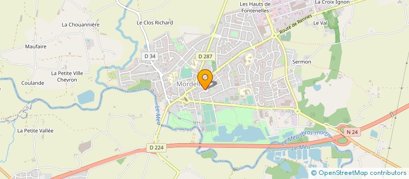 localisation de l'entreprise COTE COUR COTE JARDIN  SAINT-THURIAL