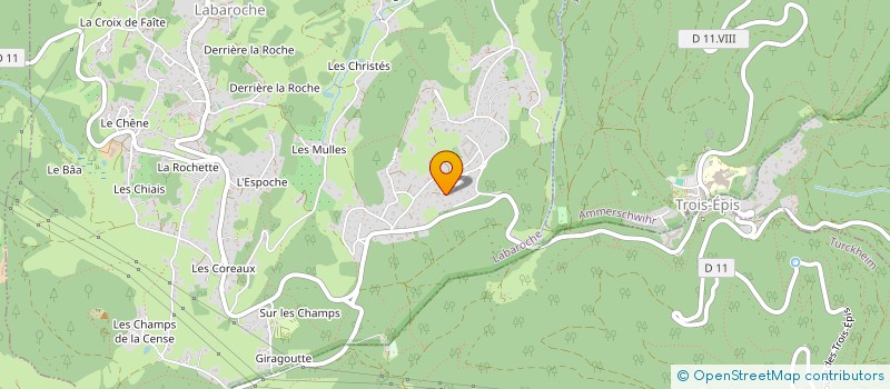 localisation de l'entreprise COTE COUR COTE JARDIN  LABAROCHE