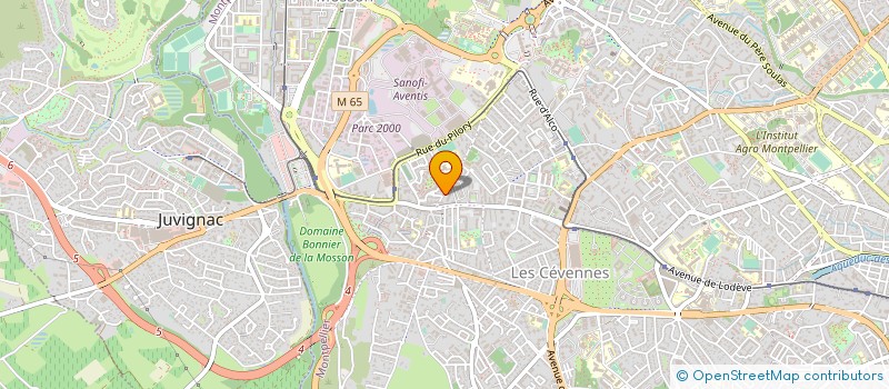 localisation de l'entreprise COTE COUR - COTE JARDIN à MONTPELLIER