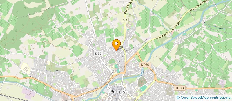 localisation de l'entreprise COTE COUR COTE JARDIN ASS FED EN LUBERON  PERTUIS