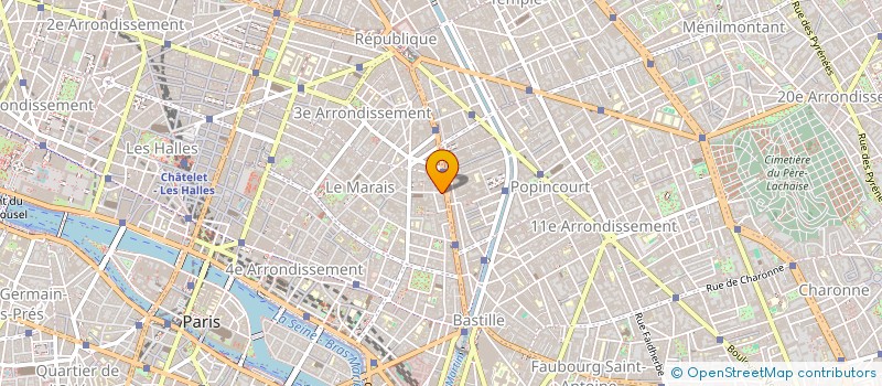 localisation de l'entreprise COTE COUR ET COMPAGNIE  PARIS