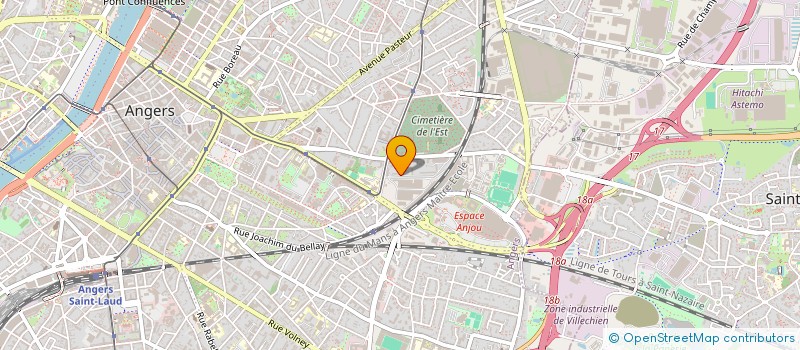 localisation de l'entreprise COTE COURTAGE TRAVAUX à ANGERS