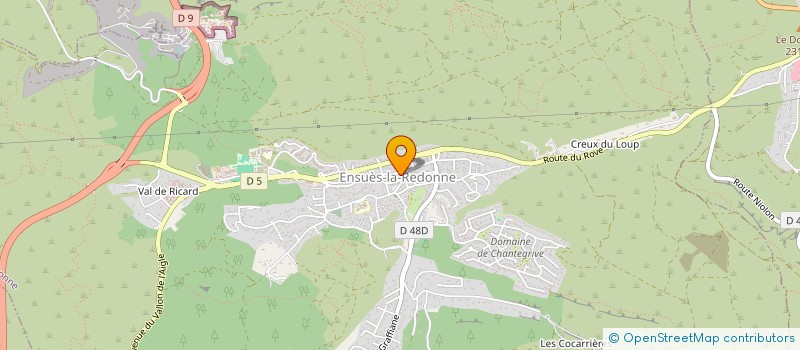 localisation de l'entreprise COTE CREATION  ENSUES-LA-REDONNE