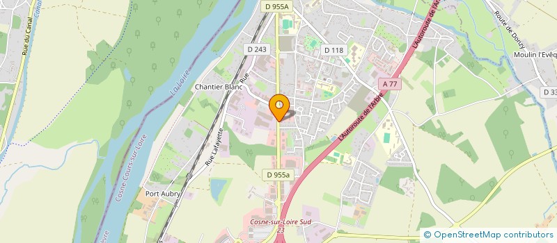 localisation de l'entreprise COTE CUISINE à COSNE-COURS-SUR-LOIRE
