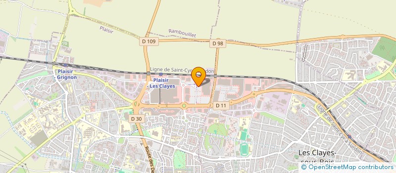 localisation de l'entreprise COTE CUISINE à PLAISIR