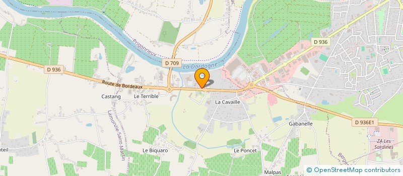 localisation de l'entreprise COTE CUISINES  SAINT-LAURENT-DES-VIGNES