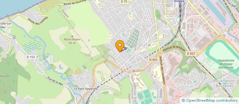 localisation de l'entreprise COTE D'ALBATRE TENNIS DE TABLE à DIEPPE