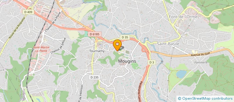 localisation de l'entreprise COTE D'AZUR CONNEXION à MOUGINS