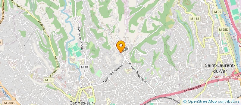 localisation de l'entreprise COTE D'AZUR COQUILLAGES à CAGNES-SUR-MER