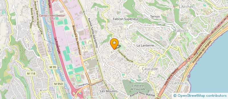 localisation de l'entreprise COTE D'AZUR COURTAGE à NICE