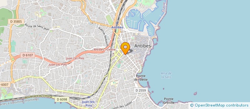 localisation de l'entreprise COTE D'AZUR DISTRIBUTION à ANTIBES