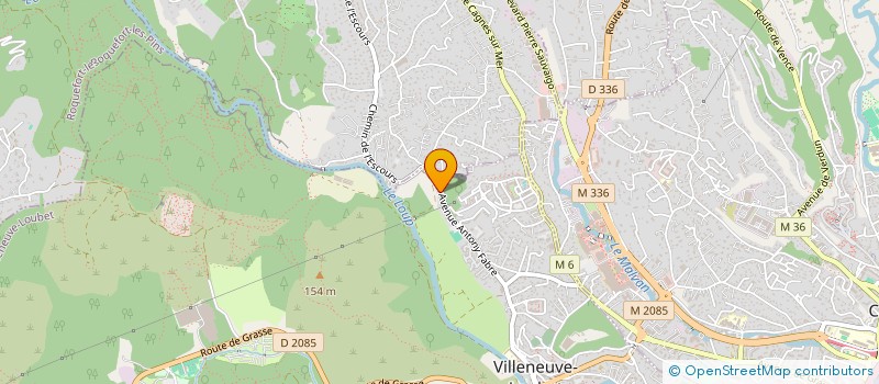 localisation de l'entreprise COTE D'AZUR DISTRIBUTION à VILLENEUVE-LOUBET