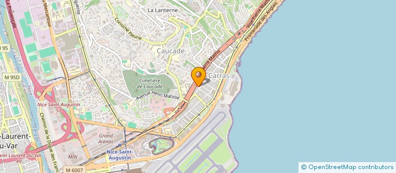 localisation de l'entreprise COTE D'AZUR ELECTRICITE à NICE