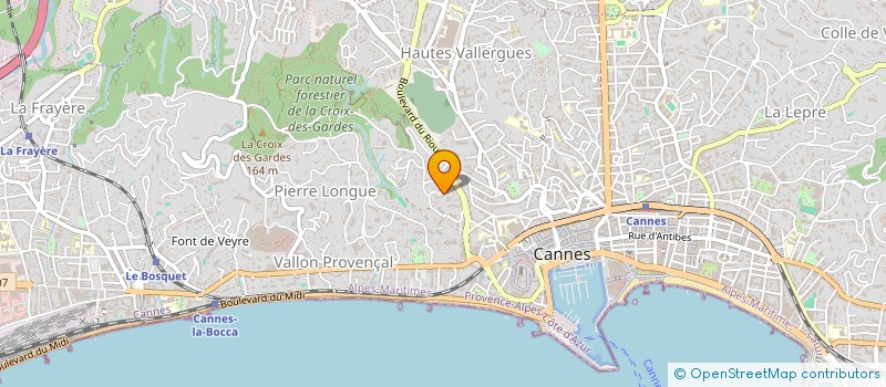 localisation de l'entreprise COTE D'AZUR EXPATRIATE SERVICES à CANNES