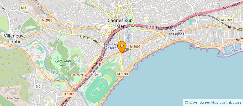 localisation de l'entreprise COTE D'AZUR FA ADE à CAGNES-SUR-MER