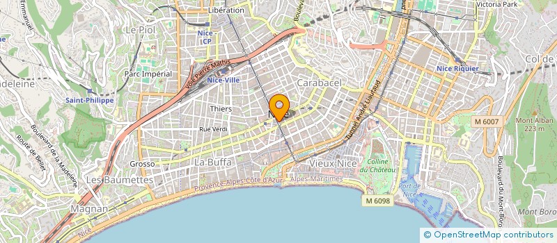 localisation de l'entreprise COTE D'AZUR HARMONIE  NICE